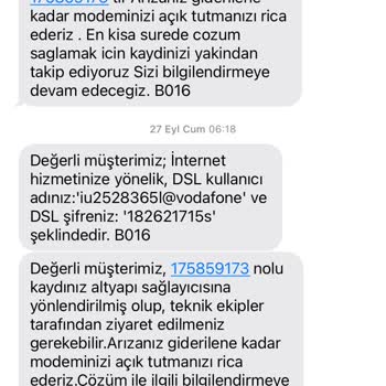 Vodafone'un Eksik Hizmetleri ve Yalan Reklamları