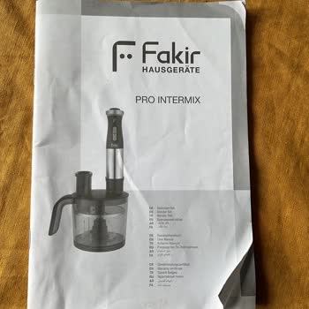 Fakir Pro Intermix Blender Failed in Less Than a Year and Service Blamed Me