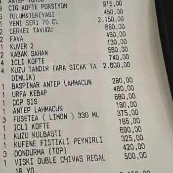 Hizmet Kalitesinde Düşüş ve Yanlış Adisyonlar