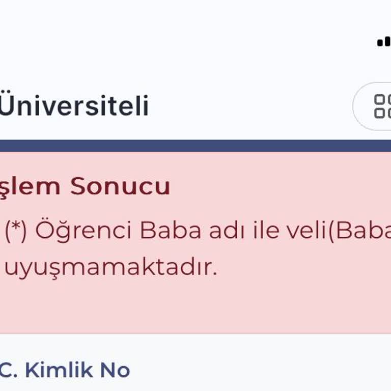 Genç Üniversiteli Burs Başvurusunda Sürekli Hata Uyarısı