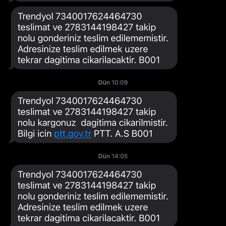 PTT Kargo Hizmetinde Yaşanan Teslimat Sorunları