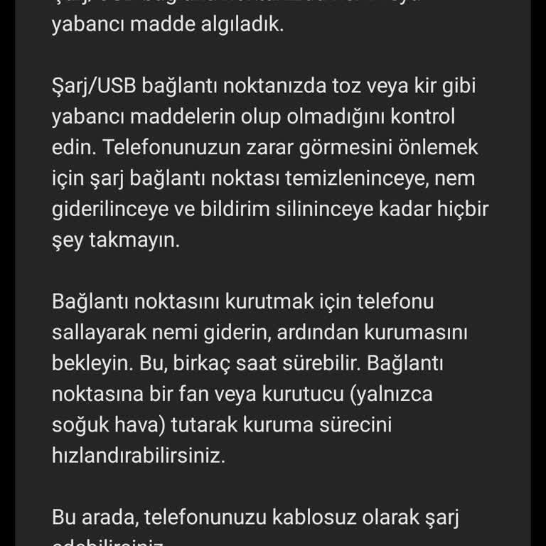 Samsung Telefon S20 Fe Güncelleme Sonrası Nem Hatası Sorunu