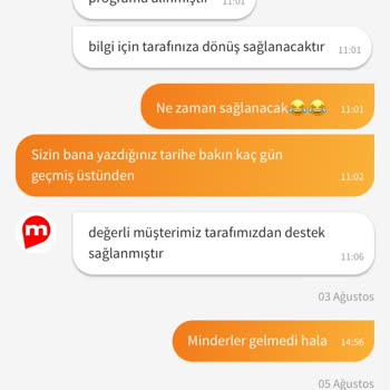 Bahçe Mobilyası Minderleri Hala Gönderilmedi