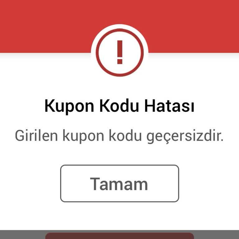 Kupon Kullanım Sorunu