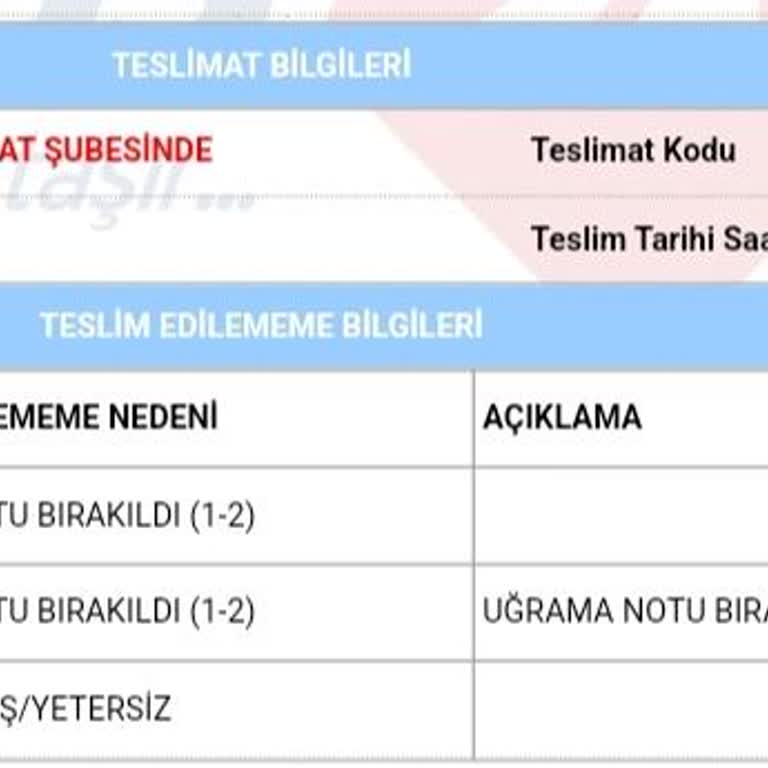 Aras Kargo'nun Teslimat Sorunları ve Yanıltıcı Bilgiler