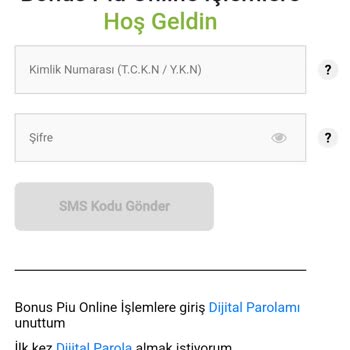 Bonus Piu Hesabımda Telefon Numarası Değişikliği ve İlgisizlik