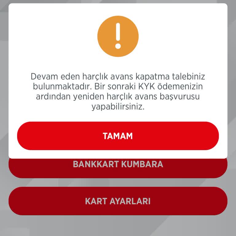 Harçlık Avans İptali Sonrası Başvuru Sorunu