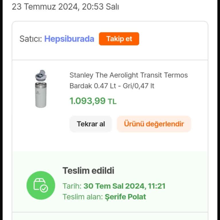 Stanley Termosun Isı Tutma Sorunu Ve Distribütör İlgisizliği