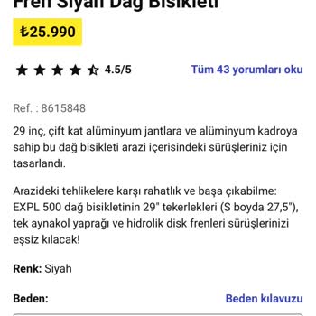 MTB Bisiklet Garanti Sorunu ve Yetersiz Müşteri Hizmeti