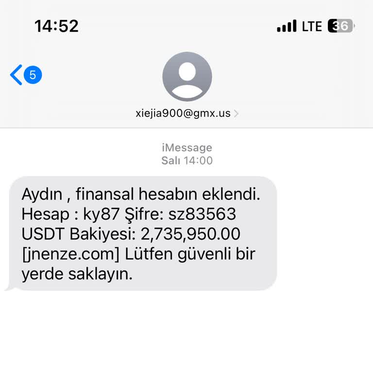 Bilinmeyen Adresten Gelen Mesaj ve Veri Güvenliği Endişesi
