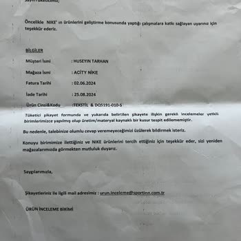 Nike Mağazasındaki Dikiş Hatası ve İlgisizlik