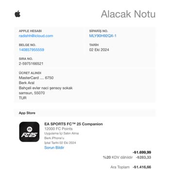 Apple İade Sürecinde Yaşanan Sorun