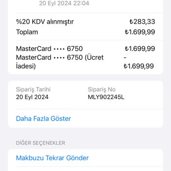 Apple İade Sürecinde Yaşanan Sorun