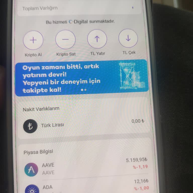 C-Digital Kripto Para Uygulamasında Para Çekme Sorunu