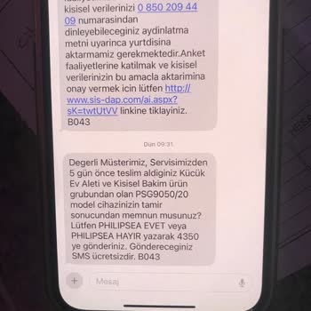 Philips Yetkili Servisinde Sorunlu Deneyim