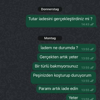 İade Sürecinde İlgisizlik ve Ücret İadesi Sorunu