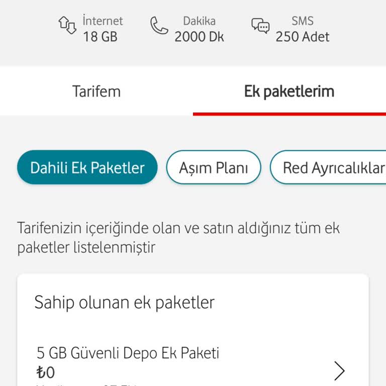 Tarifemde Görünmeyen Ek Kullanım Ücreti Sorunu