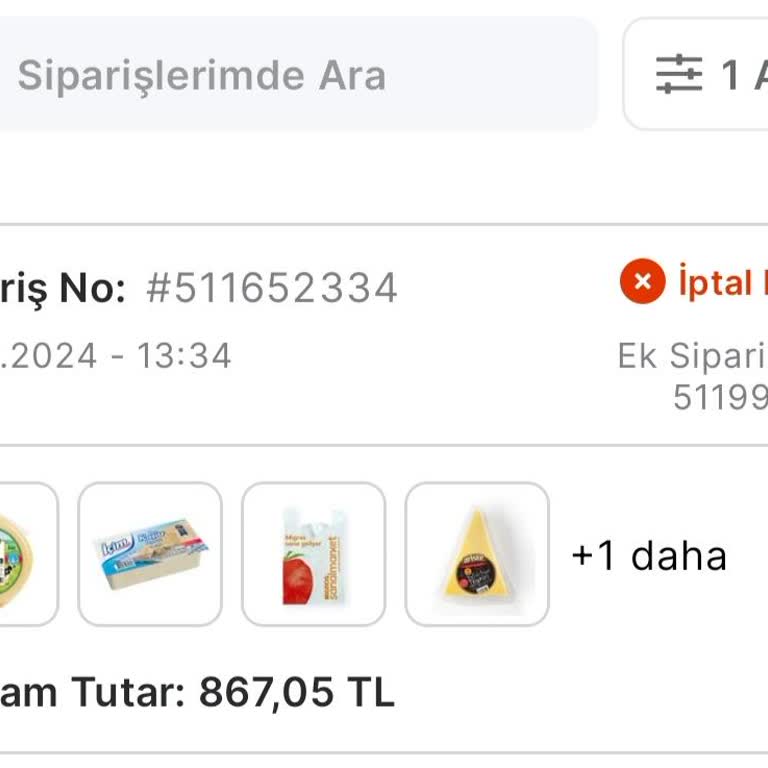 Migros Sanal Market'te Stok Sorunu ve Zorunlu Sipariş İptali