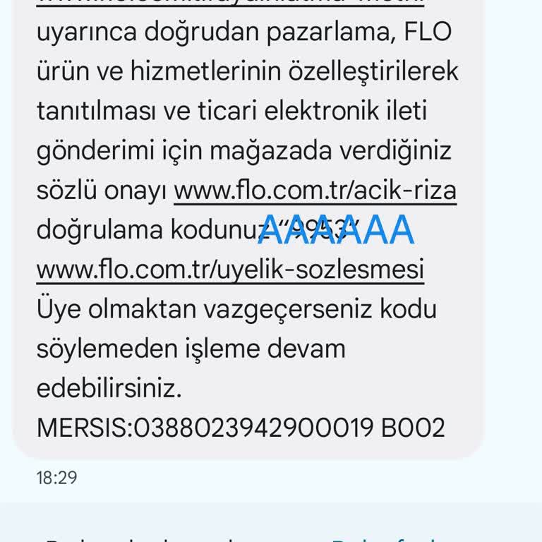 İzinsiz FLO Plus Üyelik Mesajı Sorunu