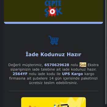 Simfer Fırın Siparişimde Hasarlı Ürün ve İade Sorunu