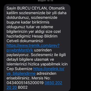 Beklenmedik Otomatik Katılım Mesajı Şaşkınlığı