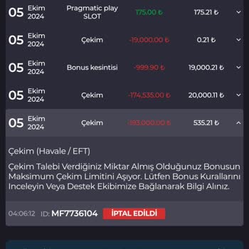 Kralbet'te Bonus Kazancı Mağduriyeti