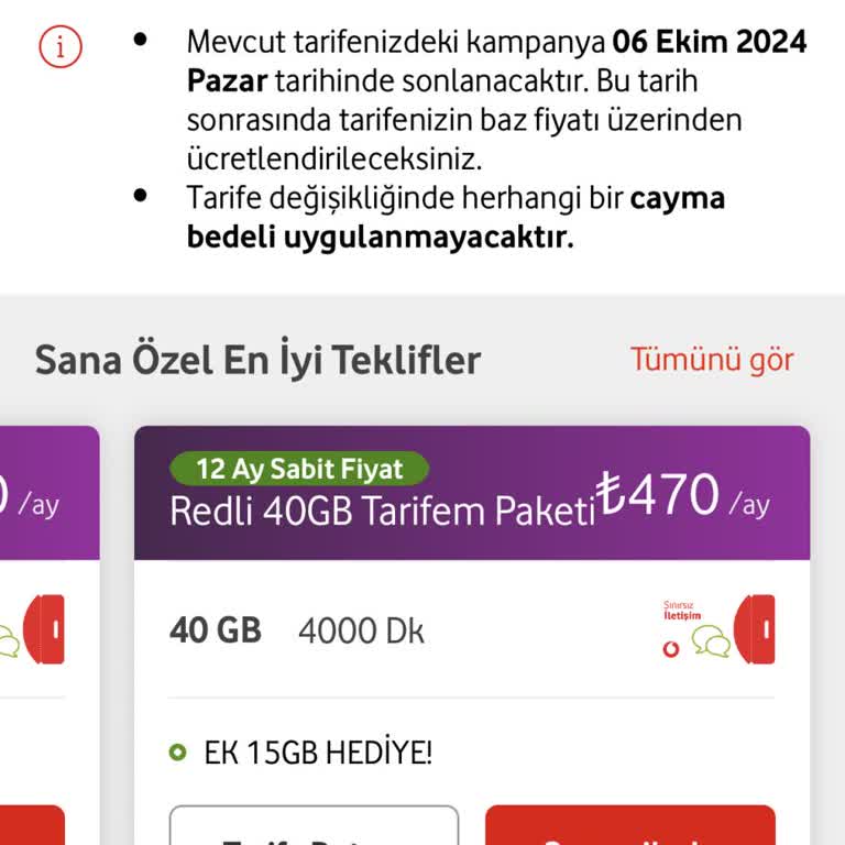Vodafone Tarife Sorunu ve Müşteri Hizmetleriyle Yaşanan Hayal Kırıklığı
