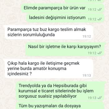 Hasarlı Ürün ve Tehditkar Müşteri Hizmetleri Deneyimi