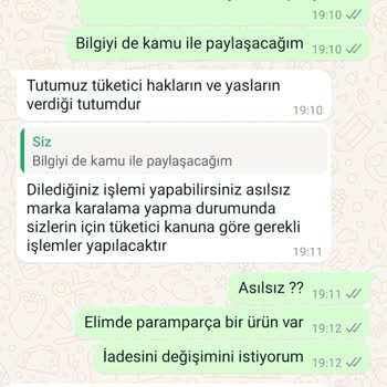 Hasarlı Ürün ve Tehditkar Müşteri Hizmetleri Deneyimi