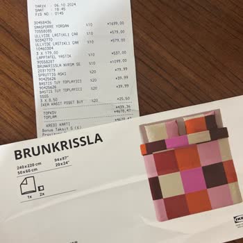 IKEA'dan Aldığım Nevresim Takımında Eksik Parça Sorunu