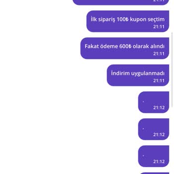 Getir Yemek'te İndirim Kuponu Hatası ve Destek Sorunu