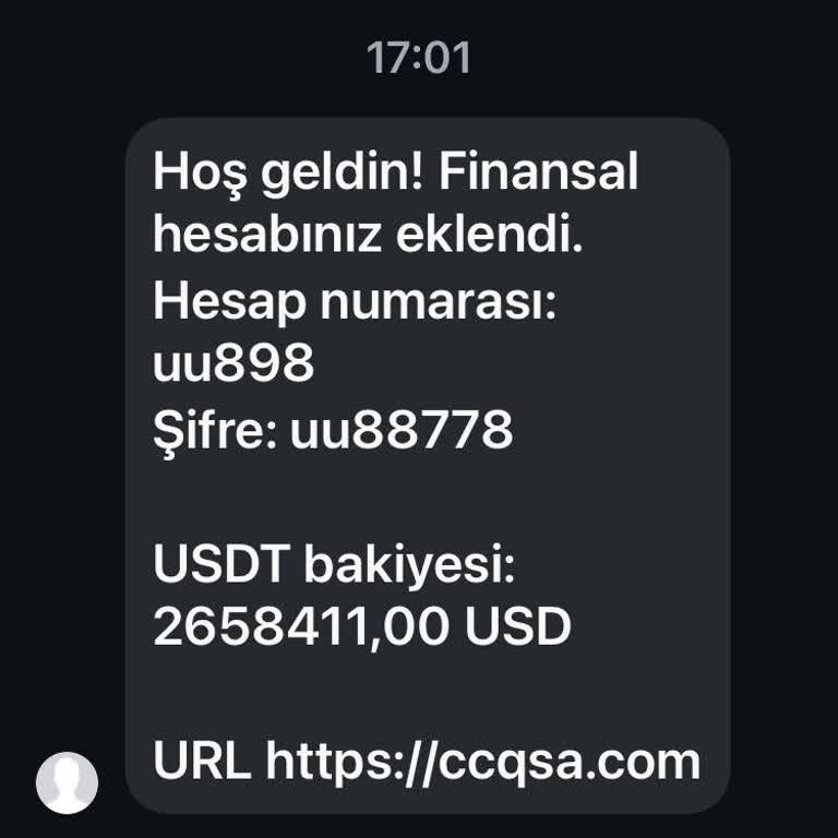 ccqsa.com Tarafıma Gelen Yanıltıcı Mesaj!