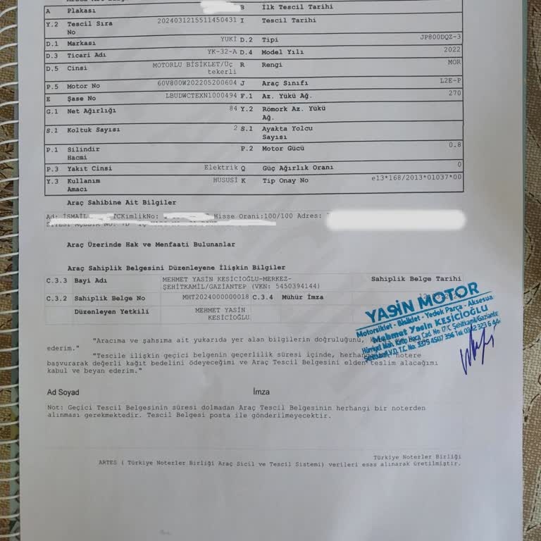 Yuki Elektrikli Motor Aküsü Patladı: Hayati Tehlike