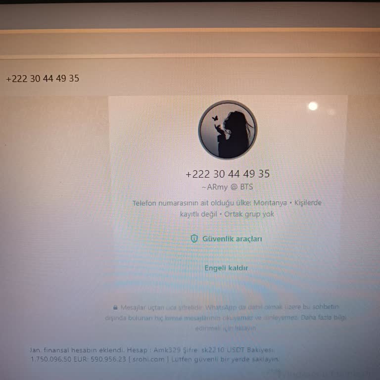 WhatsApp Üzerinden Gelen Şüpheli Finansal Mesaj
