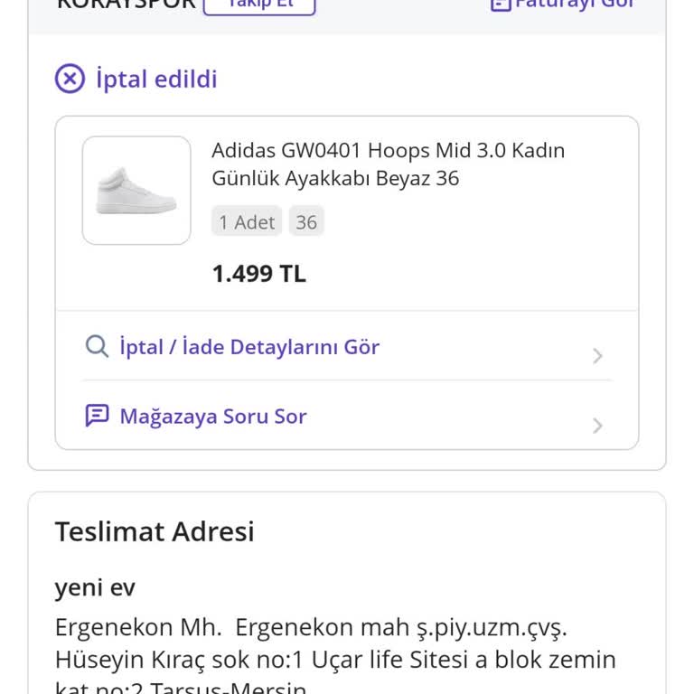 Stok Sorunu Nedeniyle İptal Edilen Sipariş Mağduriyeti