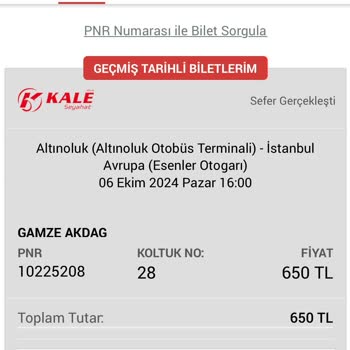 Kale Firması ile Gecikmeli Yolculuk ve Servis Sorunu