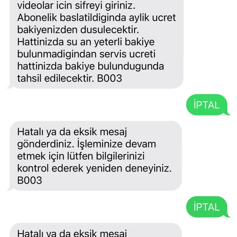 İzinsiz Abonelik ve Ücret Kesintisi Sorunu