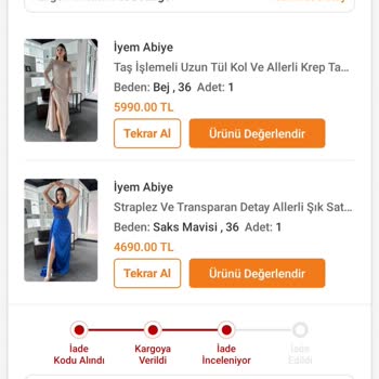 Nişan İçin Aldığım Abiyelerin İade Sürecinde Yaşadığım Sorunlar