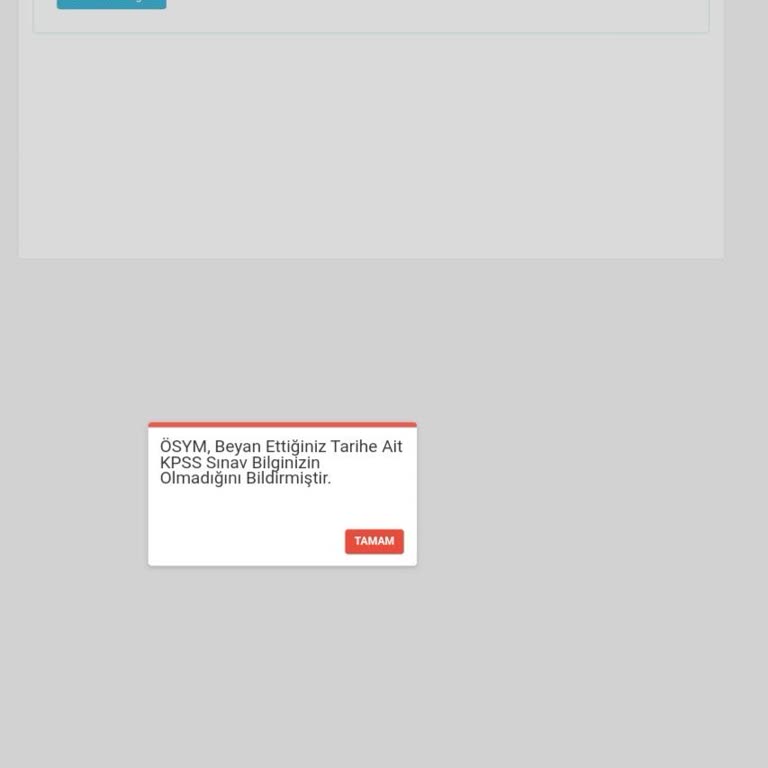 KPSS Sonuç Bilgisi Sorunu ve Çözüm Arayışı