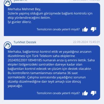 Uzun Süreli İnternet Kesintisi ve Yetersiz Müşteri Hizmeti