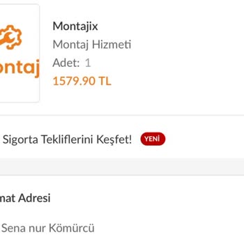 Trendyol'dan Alınan Montaj Hizmeti İçin Ulaşılamayan İptal Talebi