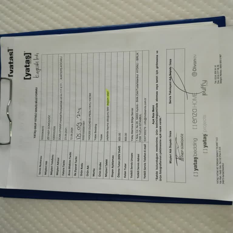 Yataş Yatak Onarımında Sorun ve Müşteri Hizmetleri İlgisizliği