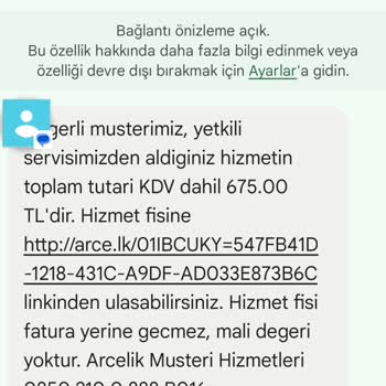 Arçelik Servisinin Şaşırtıcı Ücret Politikası