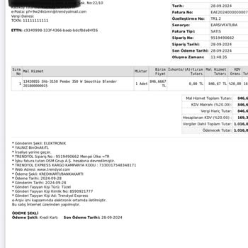 Sinbo Blender'ın Akıtan Bıçağı ve Garanti Süreci