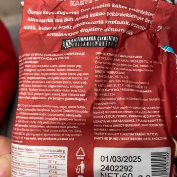Sanal Market Siparişinde Yapışan Drajeler Sorunu