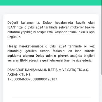 Dolap Uygulamasında Mükerrer Para İadesi Sorunu