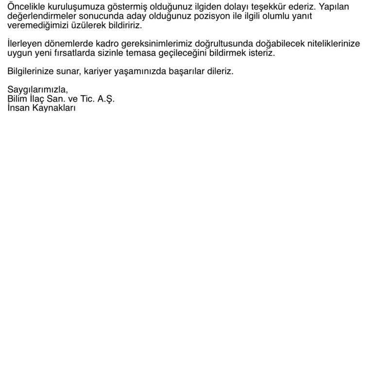 İş Başvurusunda Hayal Kırıklığı ve Zaman Kaybı