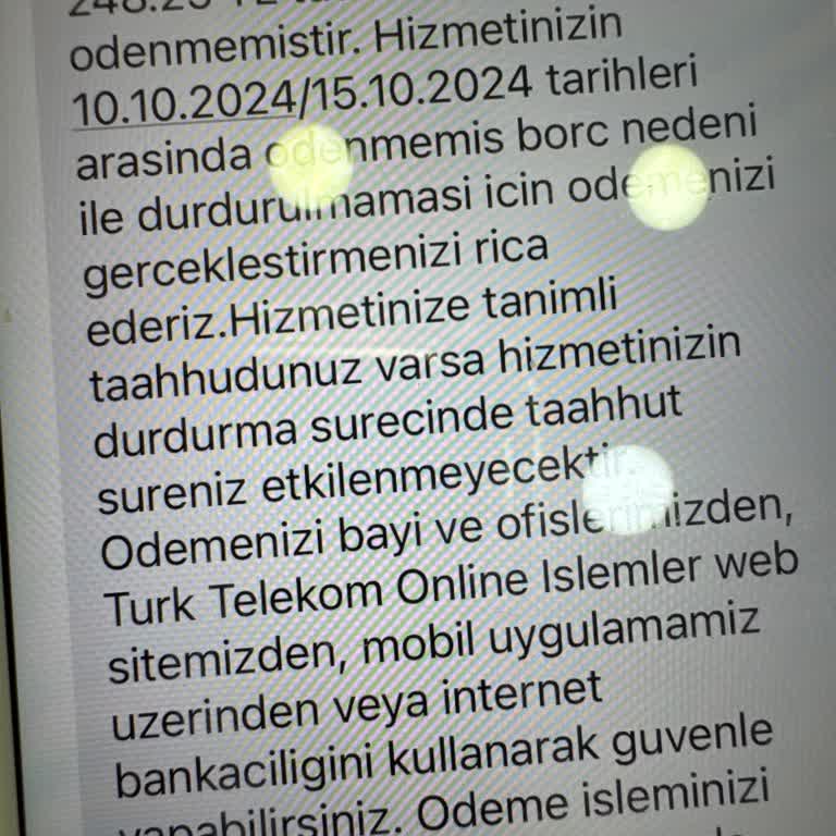 Hattım Ödenmemiş Borç Nedeniyle Erken Kapatıldı