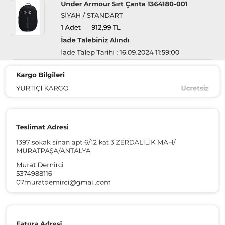 İade Sürecinde Gecikme ve Müşteri Hizmetleri Sorunu