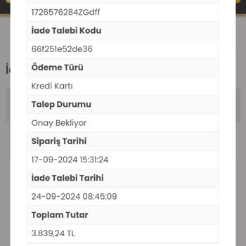 Opel Center Sipariş İptali ve İade Sorunu